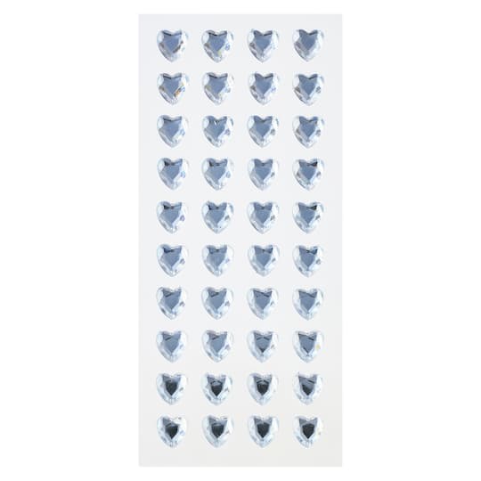 Recollections™ Clear Heart Rhinestones